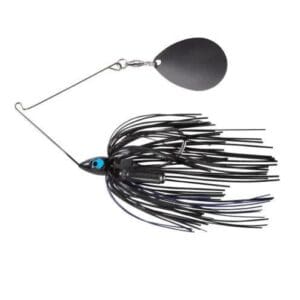 War Eagle Night Time Painted Head Single Colorado, Black Nickel Spinnerbait -Black Blue-1/2 oz