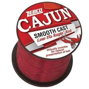 Zebco Cajun Smooth Cast Low-Vis Ragin' RED Quarter spool
