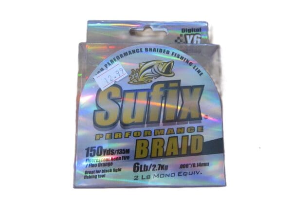 Sufix Performance Braid - Flourescent Neon Fire