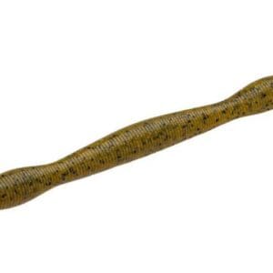 Brown twisted breadstick with sesame seeds.