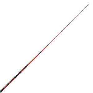 A fishing rod with a long, slender design.