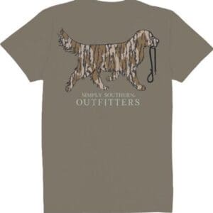 T-shirt with a graphic of a tiger and text below it.